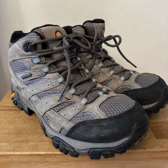 Women's MERRELL Moab 3 Mid - Waterproof Hiking 9.5 Wide (EU40 Wide) in Granite - Picture 1 of 5